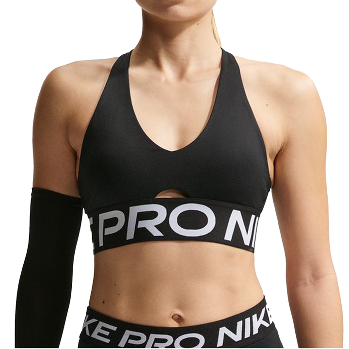 Nike Damen Pro Sculpt gepolsterter Sport-BH mit mittlerem Halt – Schwarz/Weiß/Weiß