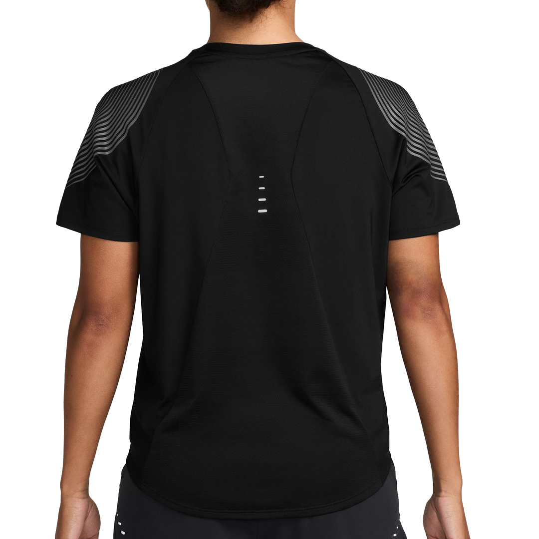 Nike Womens Swift Flash Dri-FIT Running Tee - Black/Reflective Silver