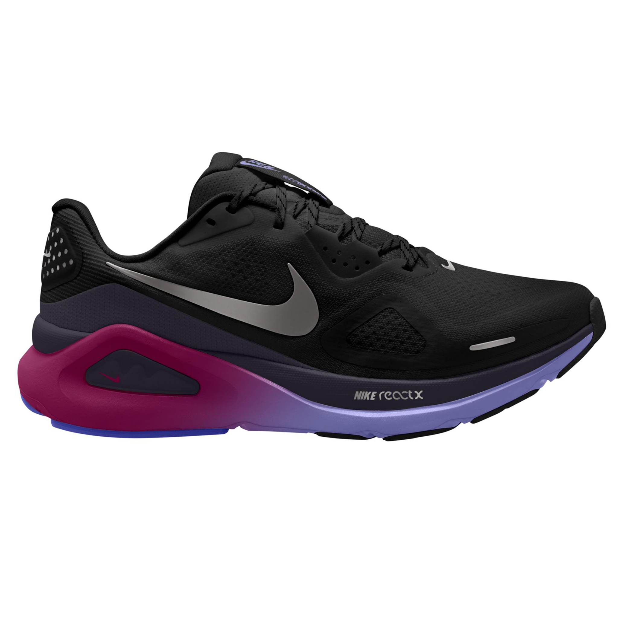 Nike Womens Structure 26 - Black/Metallic Silver/Gridiron - Stability - HO26