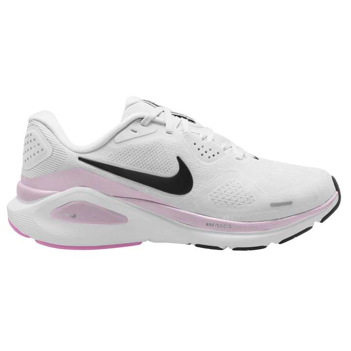 Nike Womens Structure 26 - White/Black/Bleached Lilac/Light Magenta - Stability - FA26