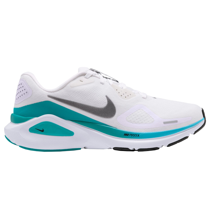 Nike Womens Structure 26 - White/Metallic Cool Grey/Energy/Baltic Blue - Stability - HO26