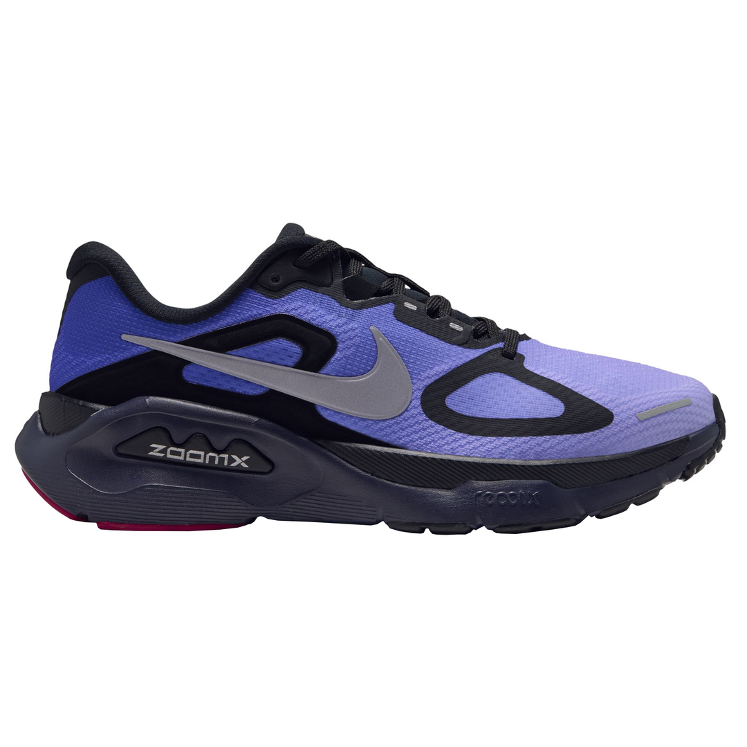 Nike Womens Structure Plus - Black/Metallic Silver/Persian Violet - Stability - HO26