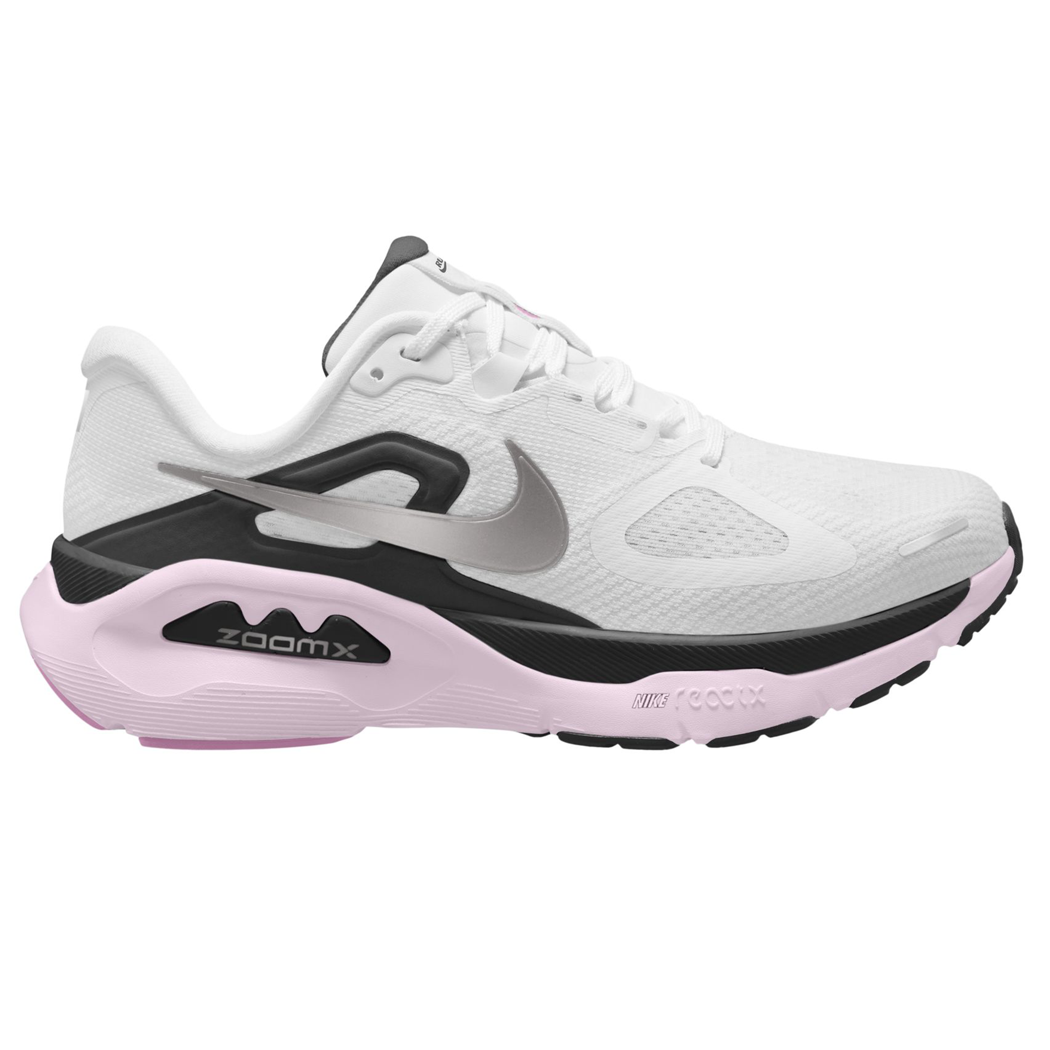 Nike Womens Structure Plus - White/Metallic Silver/Black - Stability - FA26