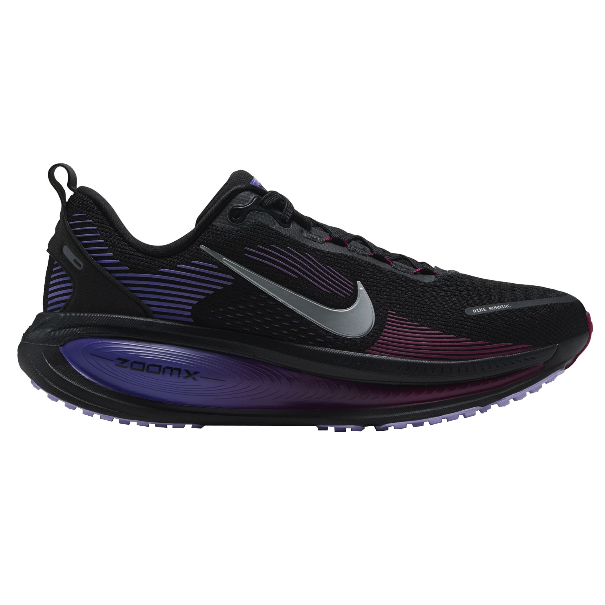 Nike Womens Vomero 18 - Black/Metallic Silver/Persian Violet - Neutral - HO26