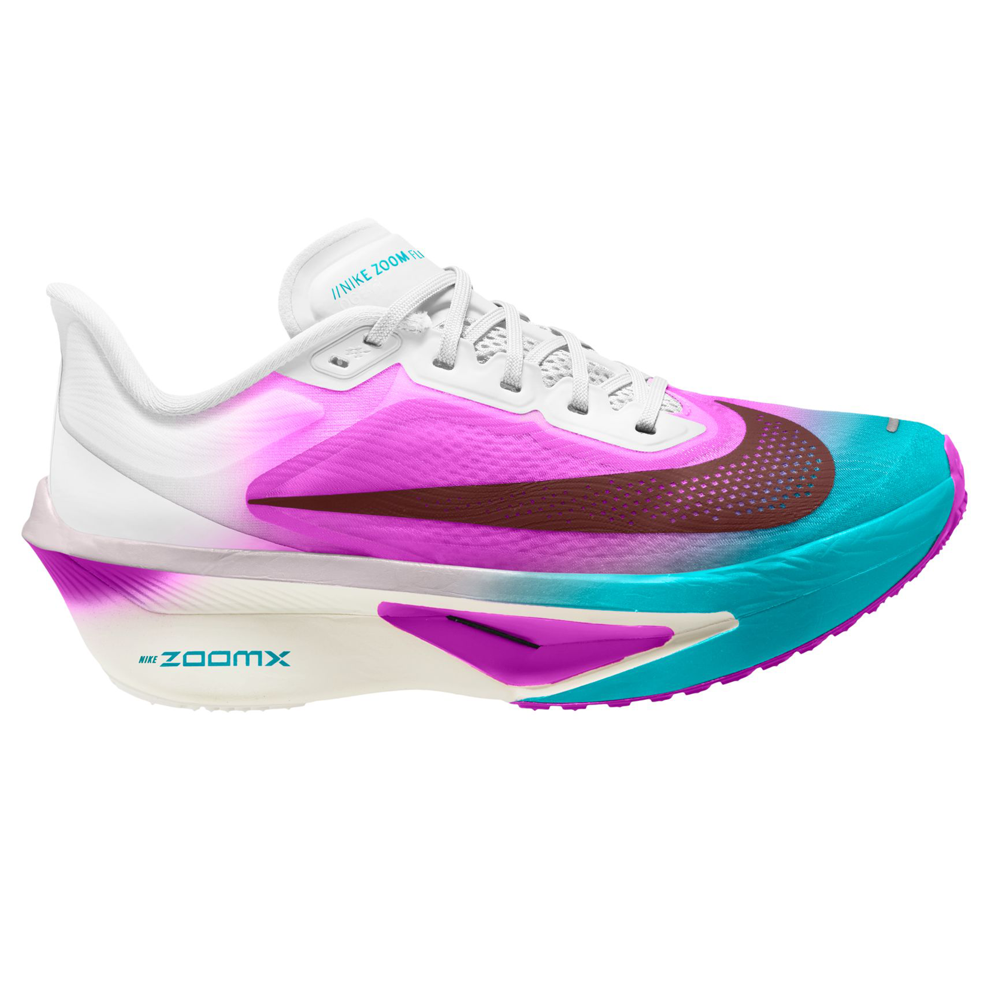 Nike Womens Zoom Fly 6 - White/Mystic Dates/Vivid Purple/Energy - Neutral - HO26