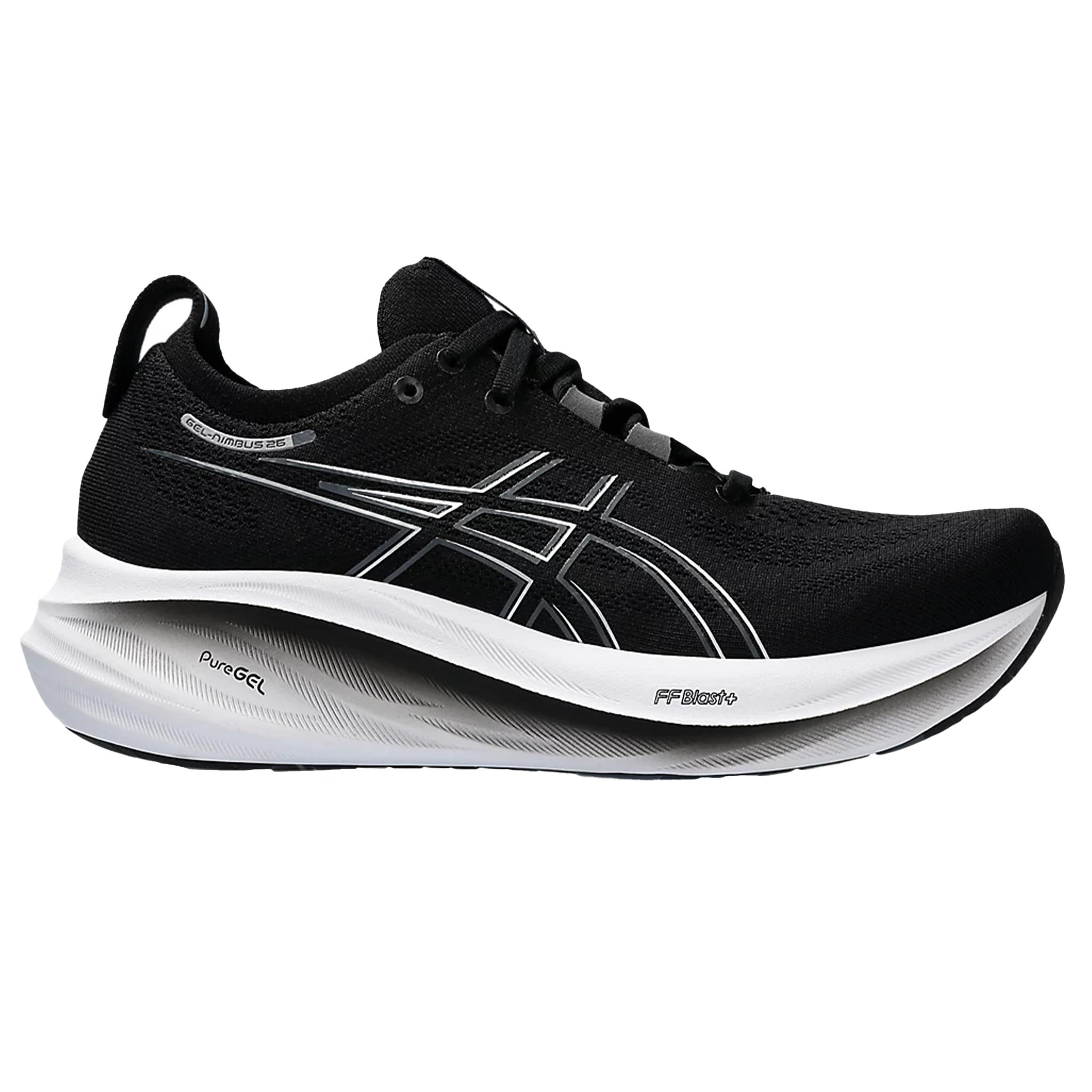 Asics Womens Gel Nimbus 26 - Black/Graphite Grey - Neutral