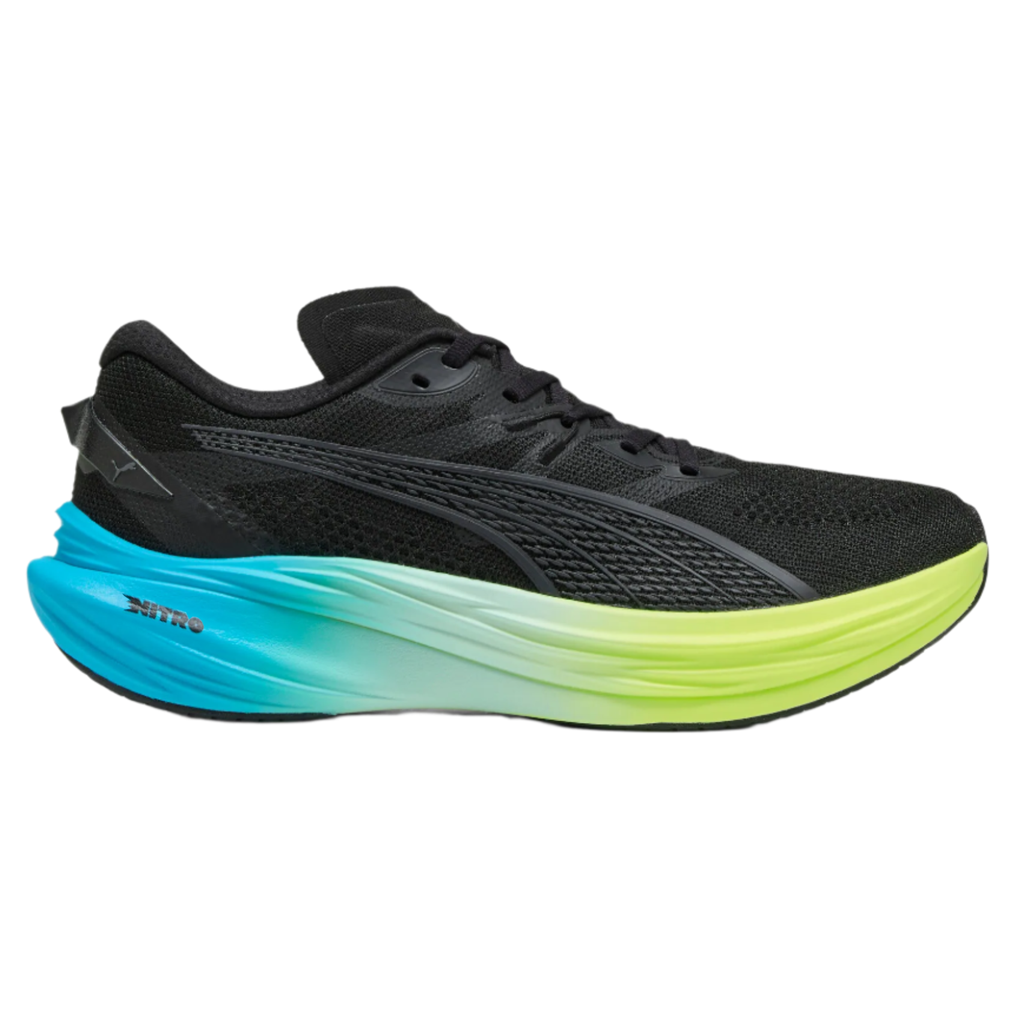 Puma Mens Deviate NITRO 3 - Puma Black/Speed Blue | Run North West