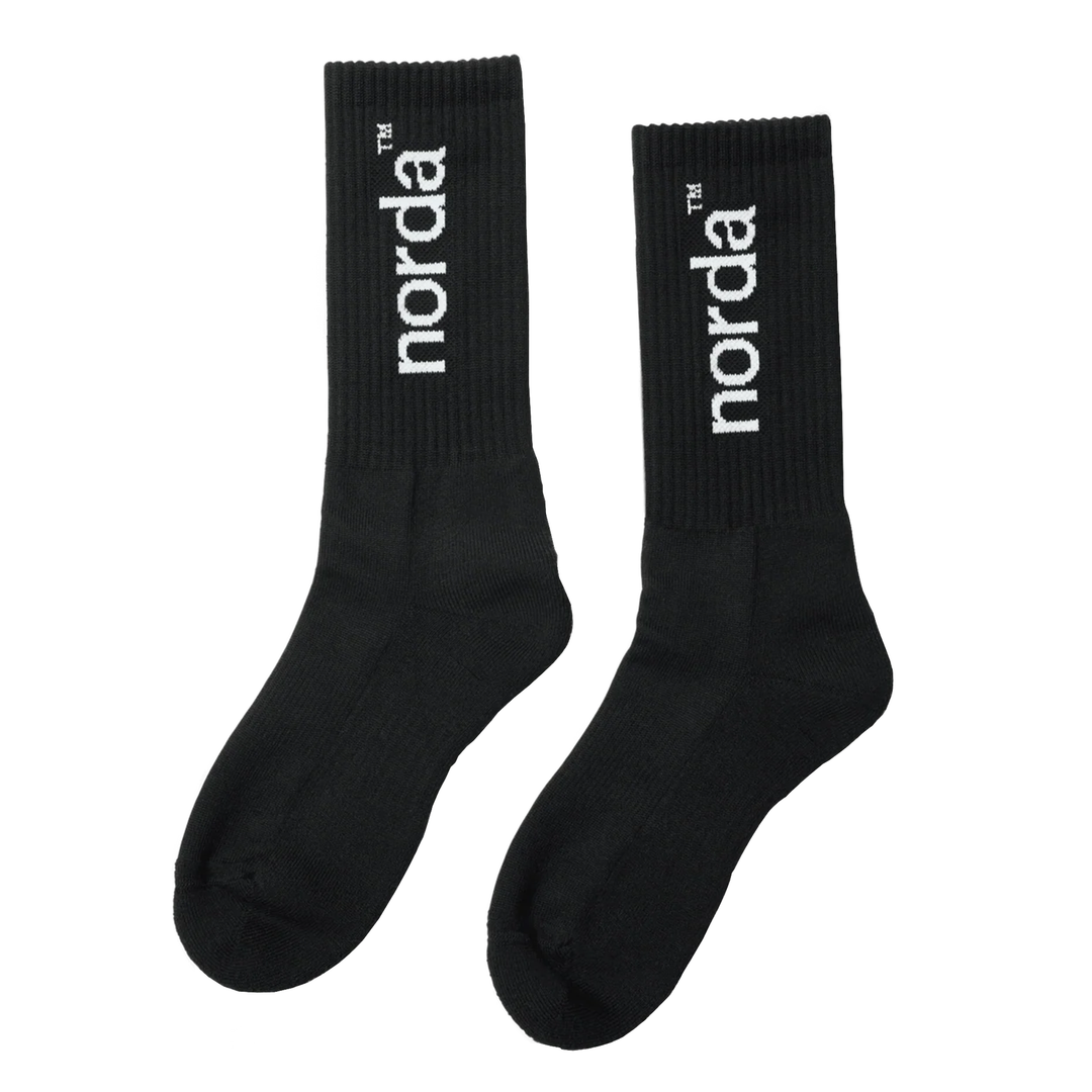 Norda Retro Socks - Black - SS26