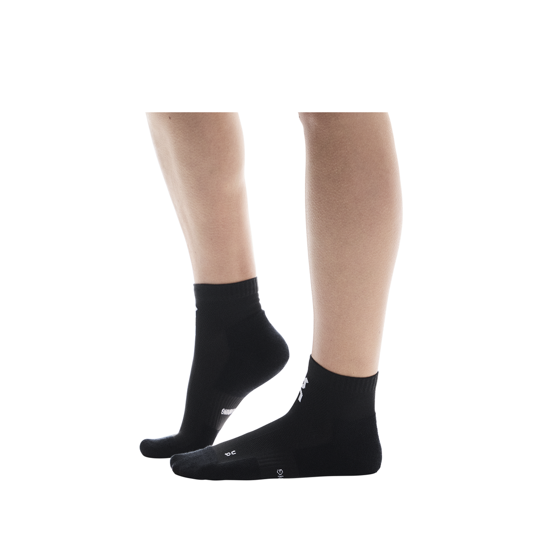 On Core Run Sock Mid 2-Pack Unisex - Schwarz