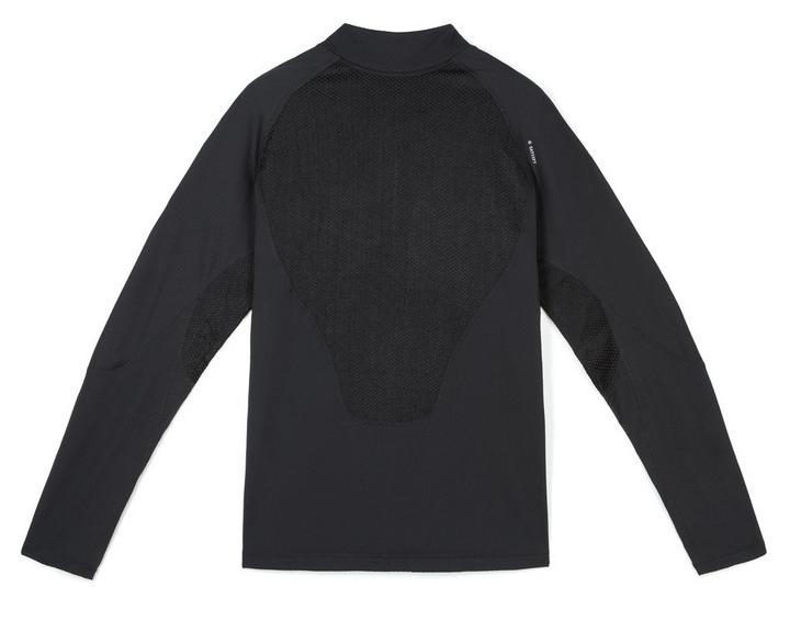 Satisfy Mens Fuzzfleece Octa Half-Zip Long Tee - Black