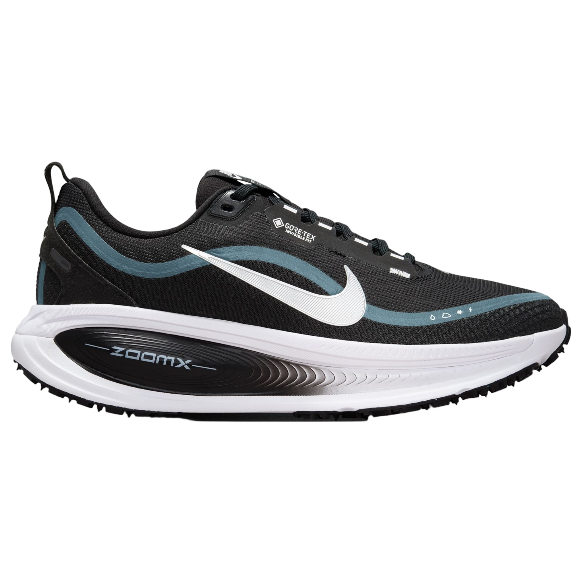 Nike Womens Vomero 18 GTX - Black/Metallic Silver/Anthracite/White - Neutral - HO25