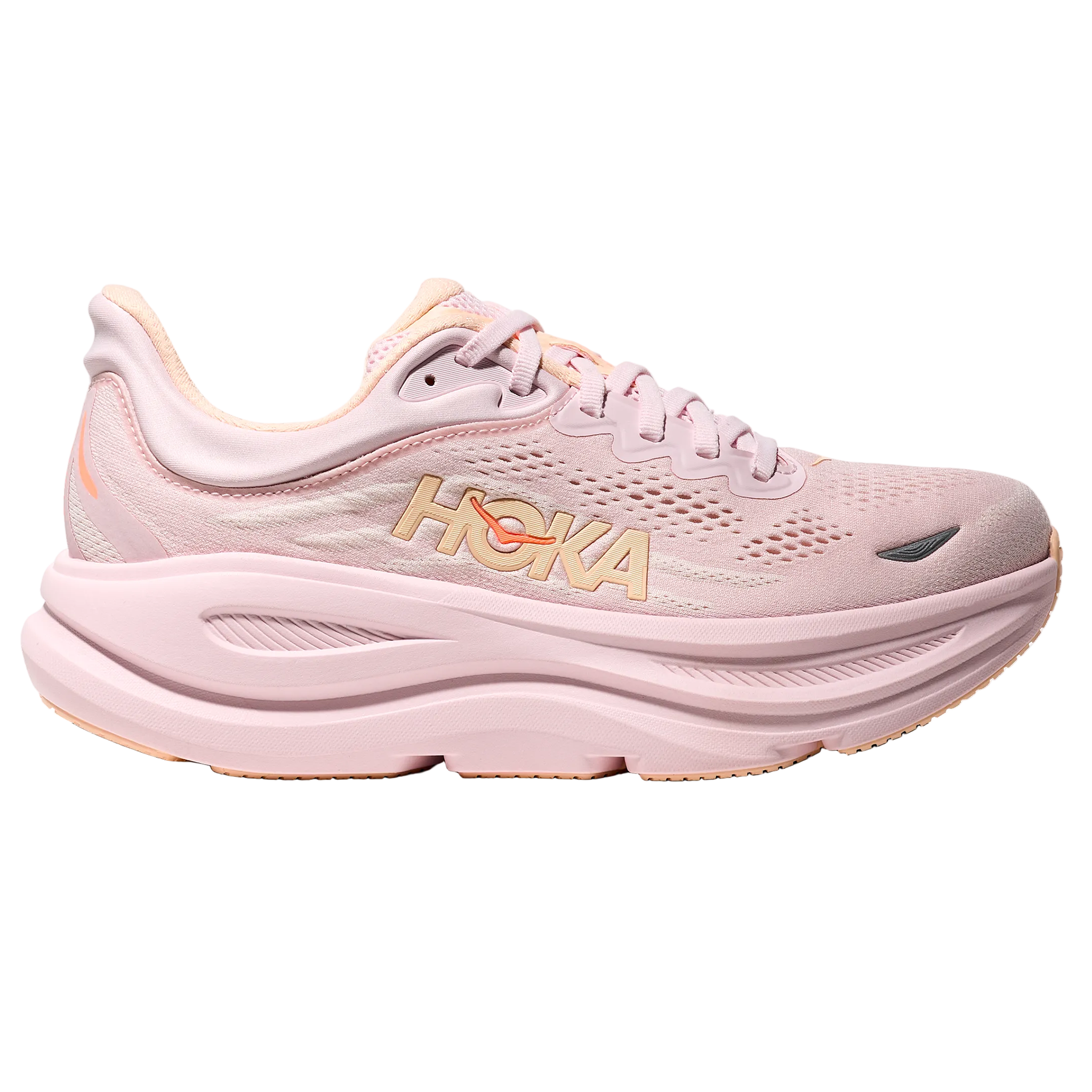 Hoka Womens Bondi 9 - Lilac Cream/Tangerine Glow - Neutral - SS26