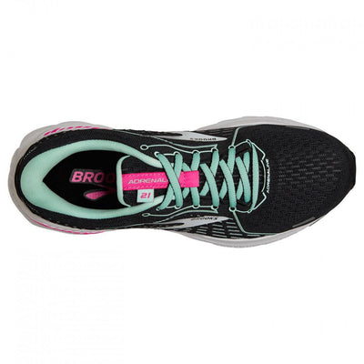 Brooks Womens Adrenaline GTS 21 - Black/Pink/Yucca - Stability