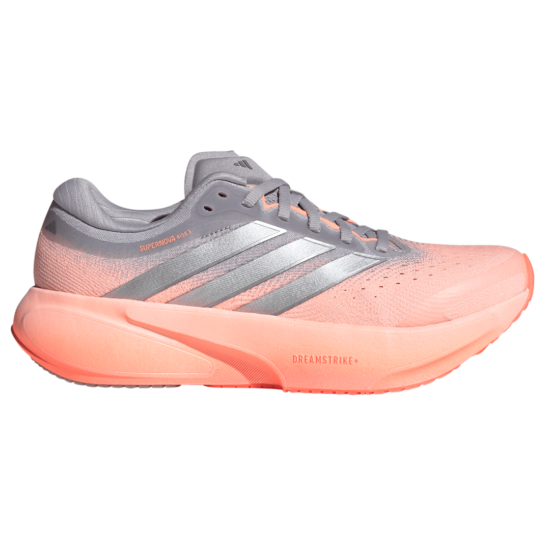 Adidas Womens Supernova Rise 3 - Clear Orange/Silver Metallic/Glory Grey - Neutral - SS26