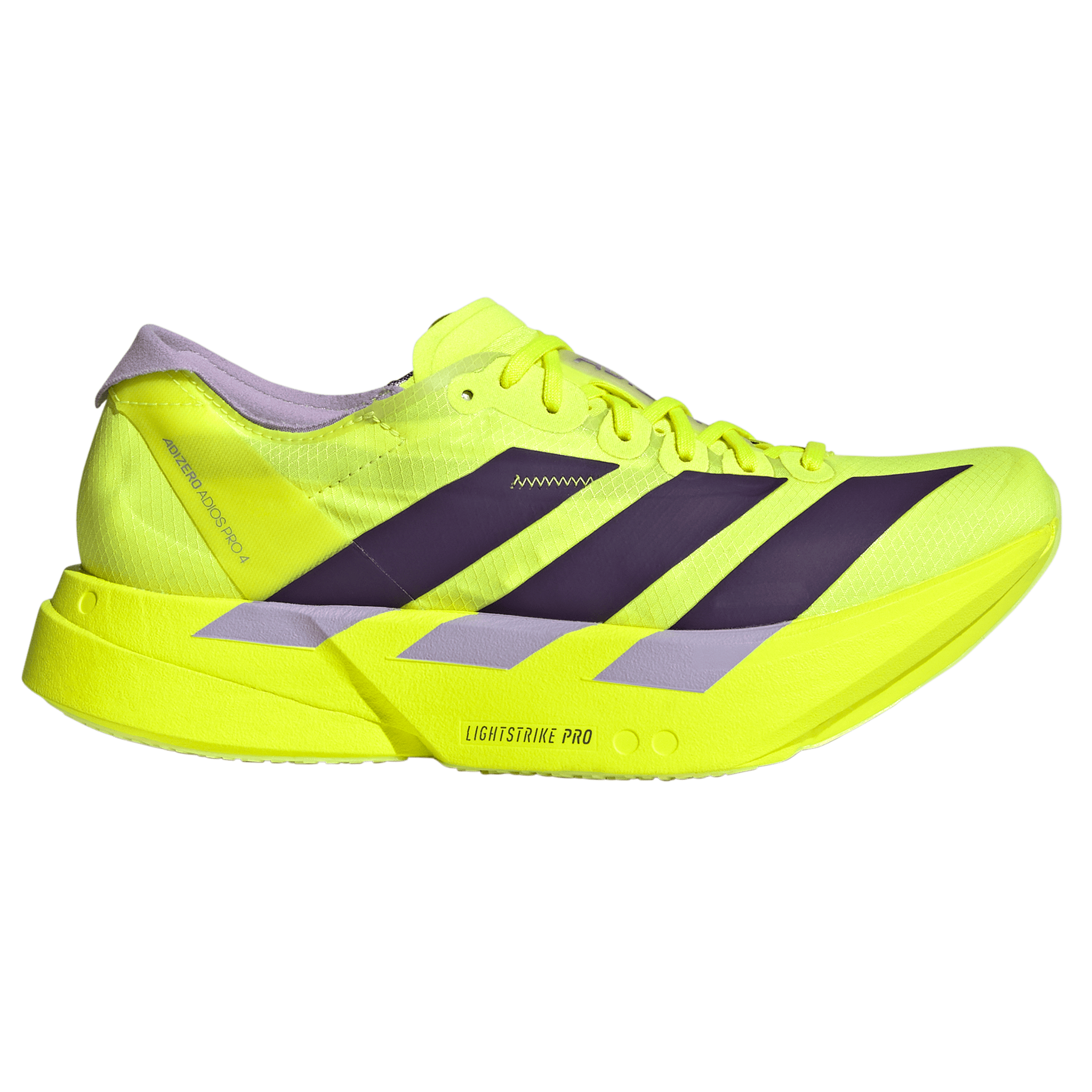 Adidas Womens Adizero Adios Pro 4 - Solar Yellow/Aurora Plum/Powder Plum - Neutral - SS26