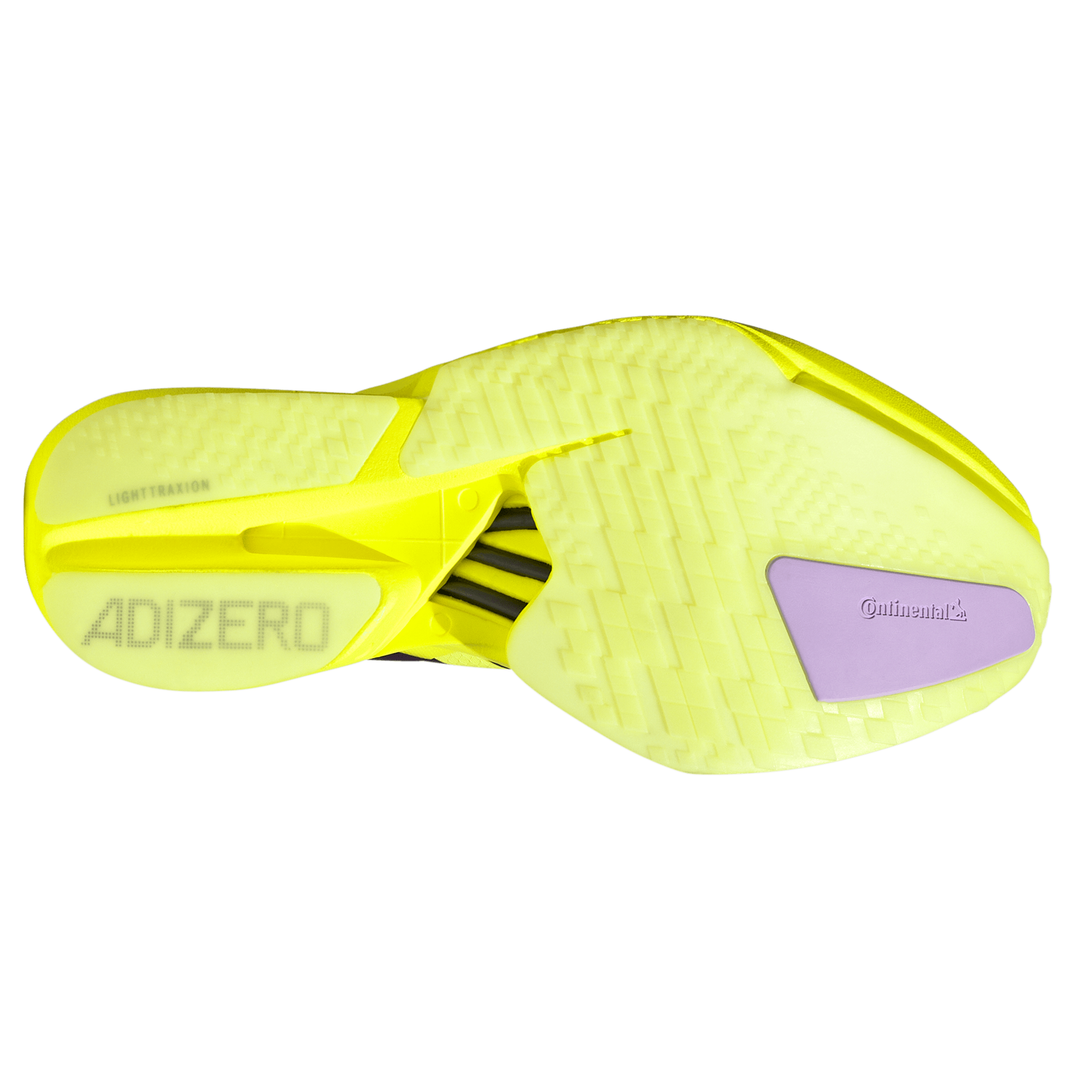 Adidas Womens Adizero Adios Pro 4 - Solar Yellow/Aurora Plum/Powder Plum - Neutral - SS26