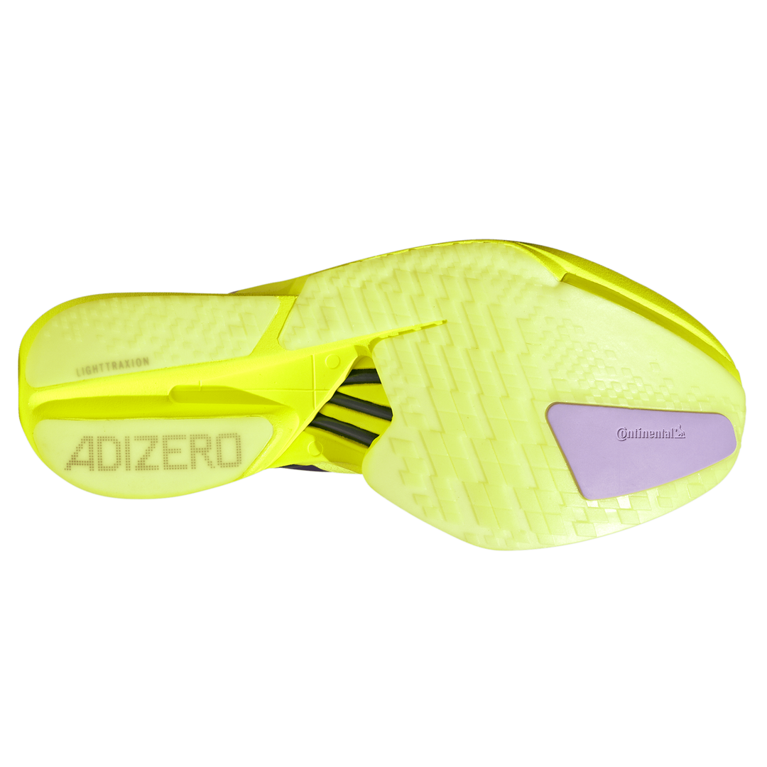 Adidas Mens Adizero Adios Pro 4 - Solar Yellow/Aurora Plum/Powder Plum - Neutral - SS26