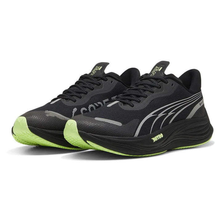 Puma Mens Velocity NITRO 3 GTX - Puma Black/Puma Silver/Fizzy Apple - Neutral