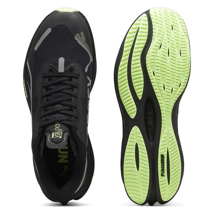 Puma Mens Velocity NITRO 3 GTX - Puma Black/Puma Silver/Fizzy Apple - Neutral