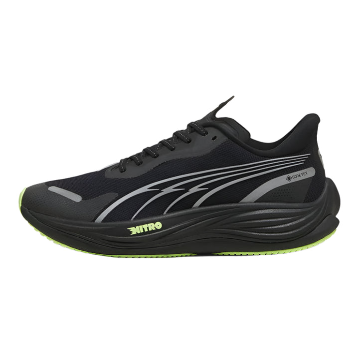 Puma Mens Velocity NITRO 3 GTX - Puma Black/Puma Silver/Fizzy Apple - Neutral