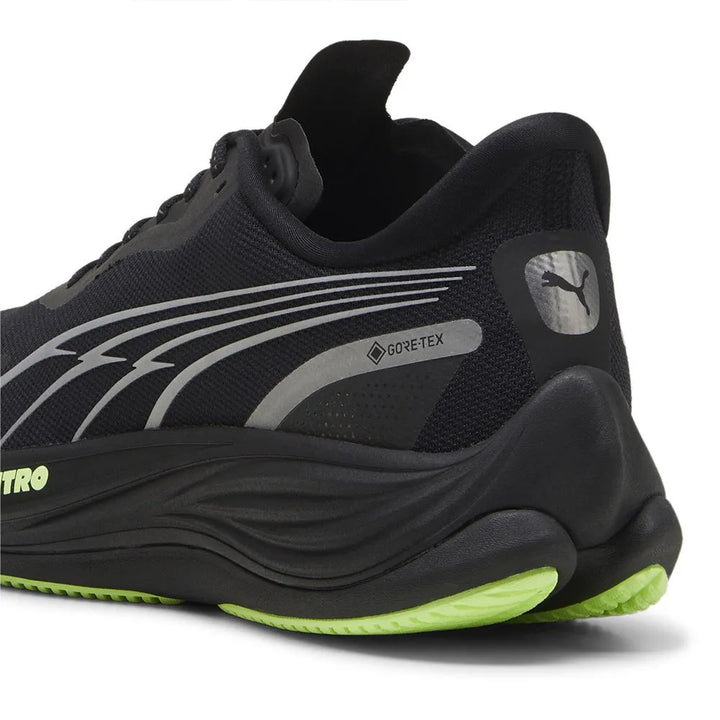 Puma Mens Velocity NITRO 3 GTX - Puma Black/Puma Silver/Fizzy Apple - Neutral