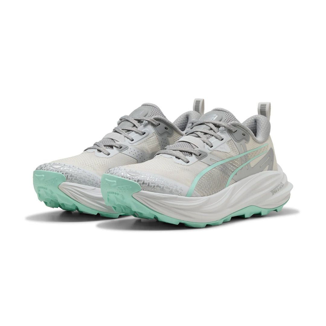 Puma Womens Voyage NITRO 4 - Feather Gray/Mint Melt/Puma Silver - Trail - AW25