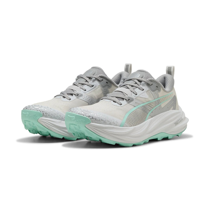 Puma Womens Voyage NITRO 4 - Feather Gray/Mint Melt/Puma Silver - Trail - AW25