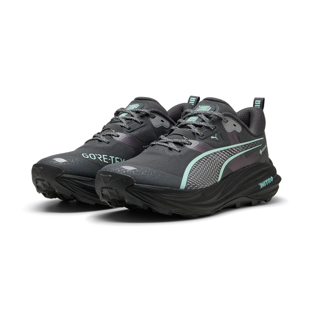 Puma Mens Voyage Nitro 4 GTX - Dusky Grey/Puma Black/Mint Melt