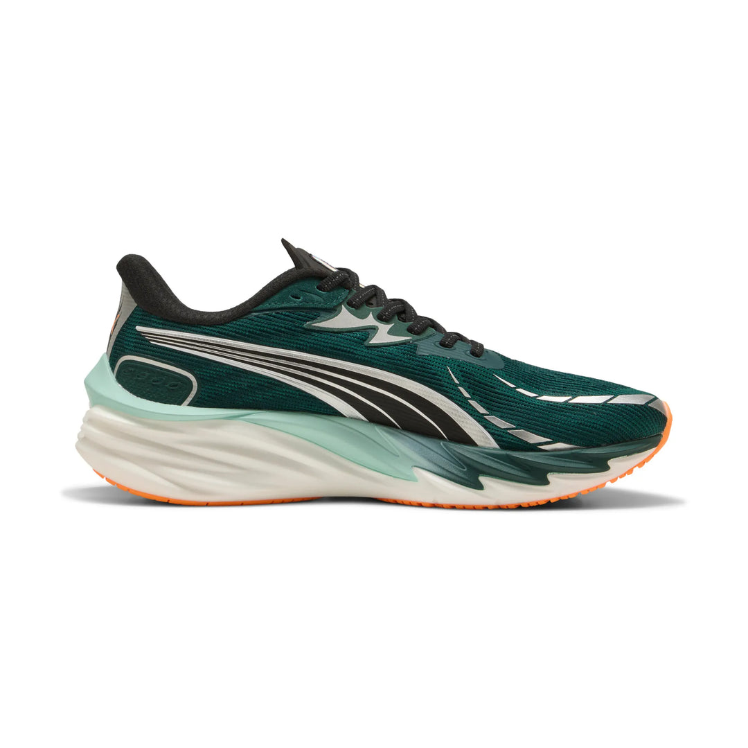 Puma Hommes Velocity NITRO 4 - Vert Terrain/Heat Fire - Neutre - AW25