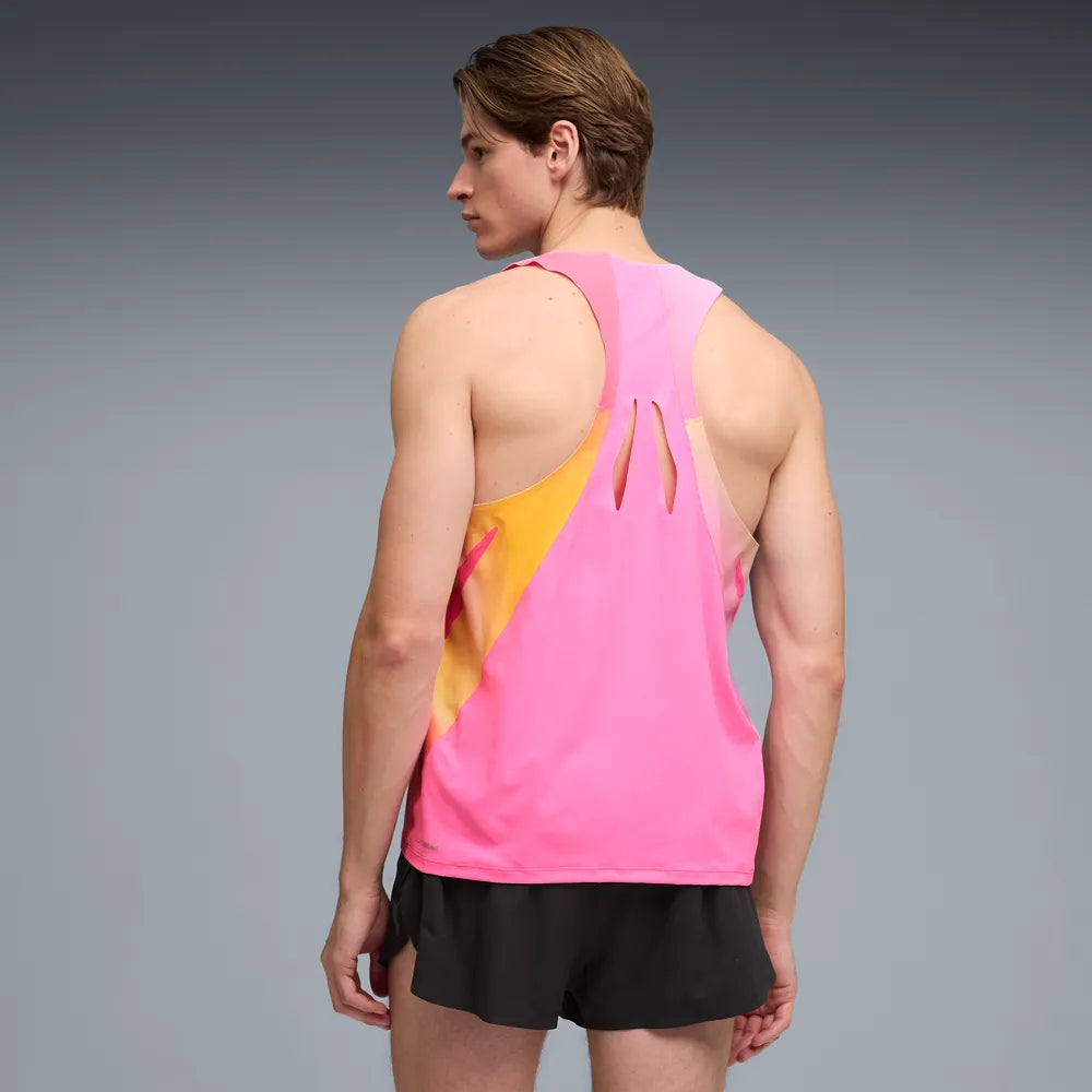 Puma Mens Ultraweave Graphic Singlet - Poison Pink - SS26