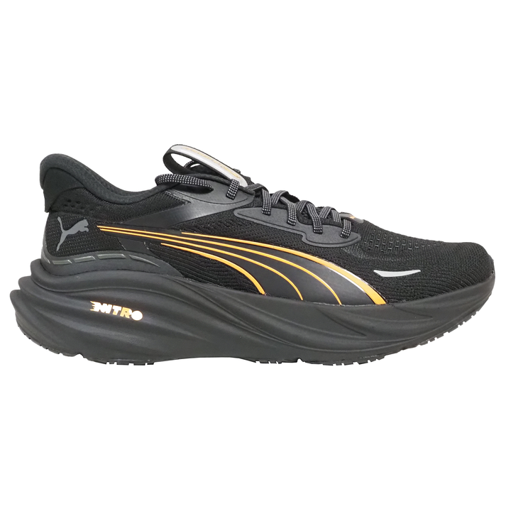 Puma Mens Magnify NITRO 3 - Puma Black/Heat Fire/Puma Silver - Neutral - AW25