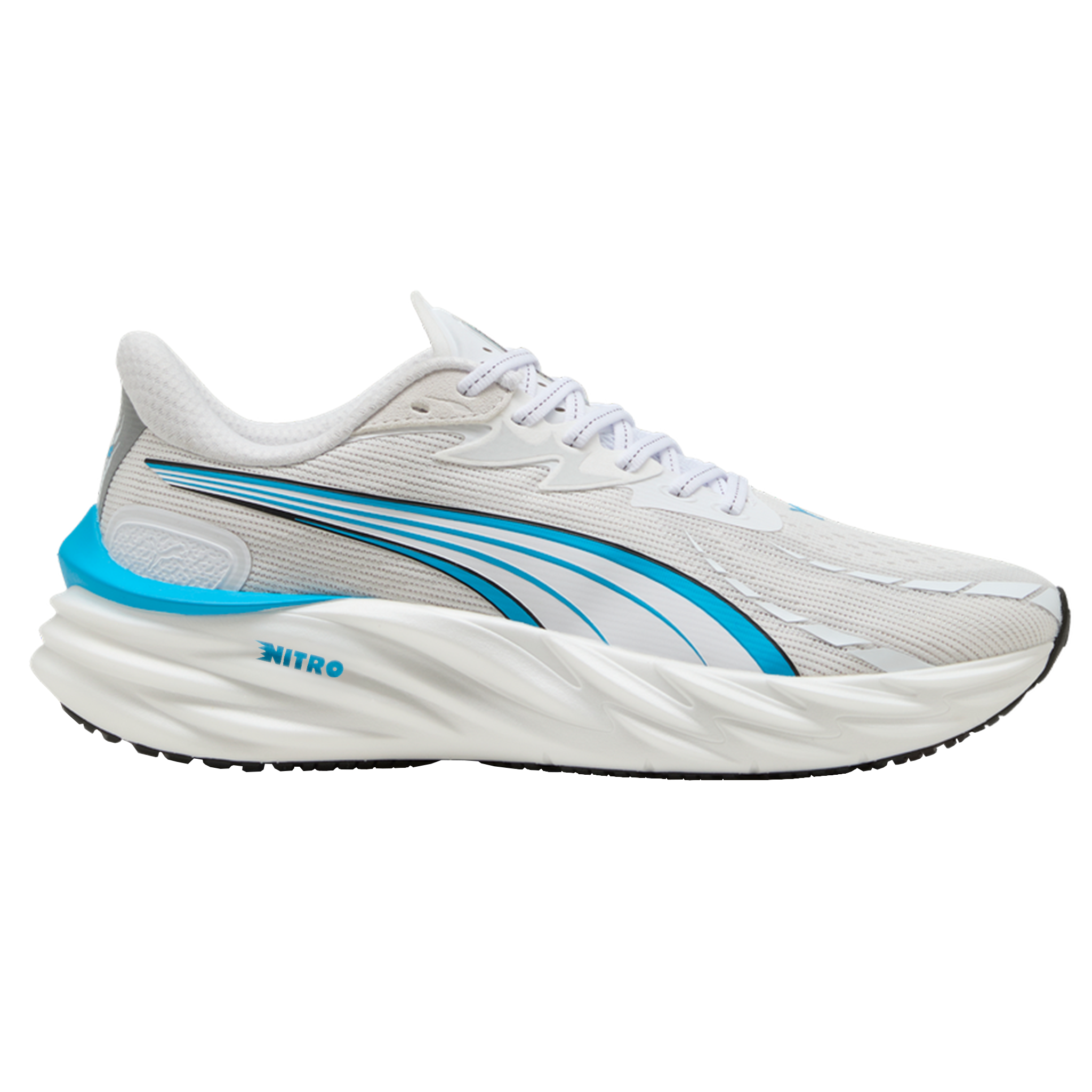 Puma Mens Velocity NITRO 4 - Puma White/Speed Blue - Neutral - AW25