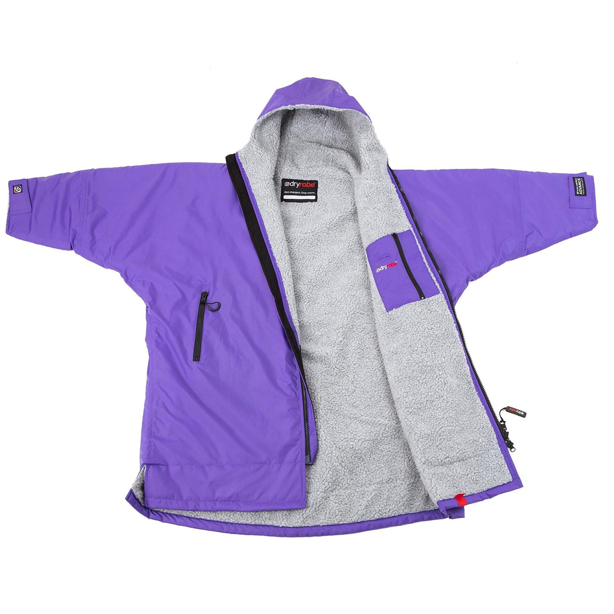 Dryrobe Advance KIDS (10-13) Long Sleeve - Purple/Grey