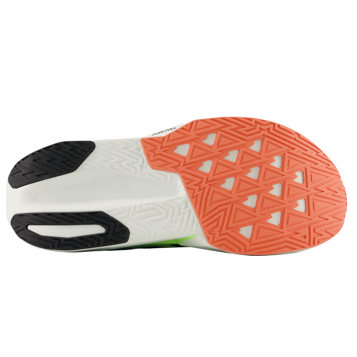 New Balance Mens FuelCell Rebel V5 Riswing - White/Mint Flash/Lime Leaf - Neutral - AW25