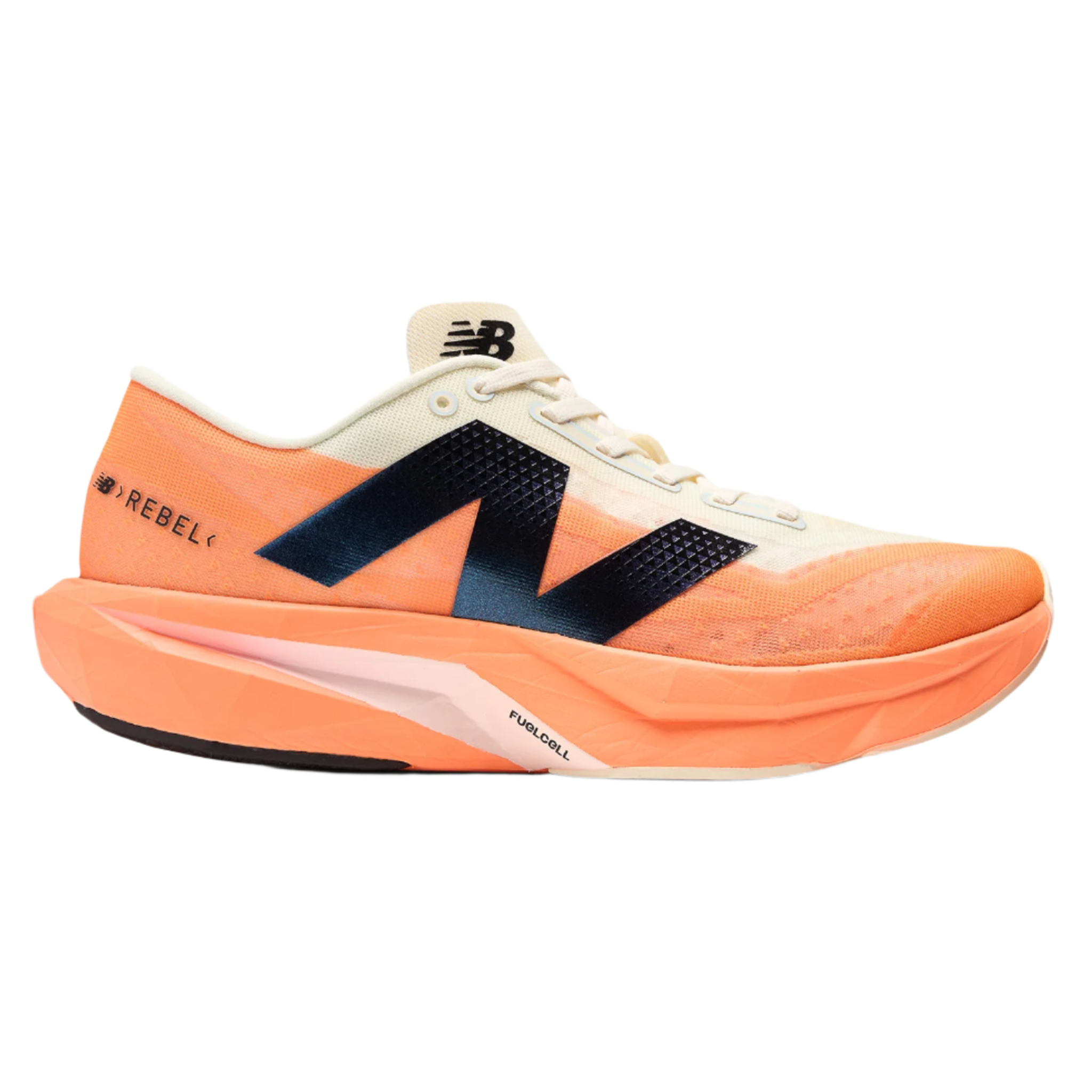 New Balance Womens FuelCell Rebel V4 - Hot Mango/Angora/Black - Neutral - SS25