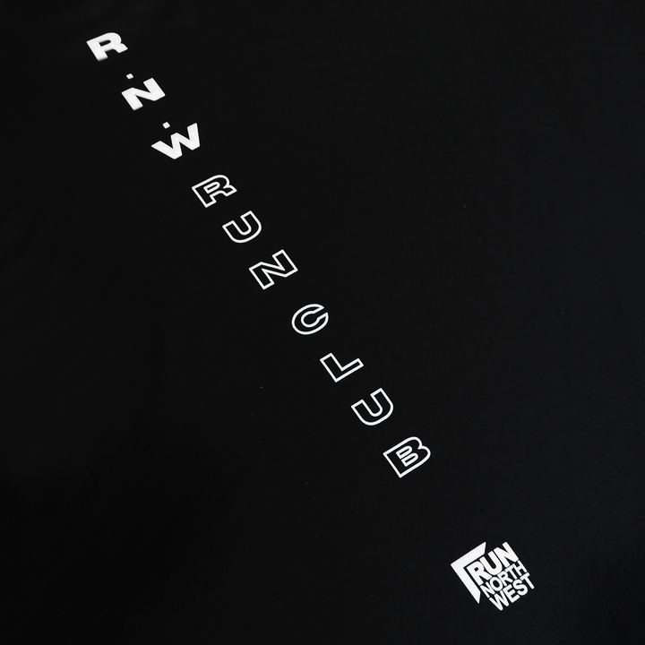 RNW Run Club Recycled Tech Tee - Black