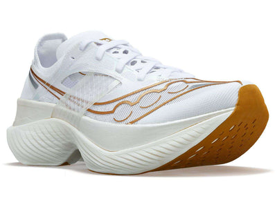 Saucony Mens Endorphin Elite - White/Gold - Neutral
