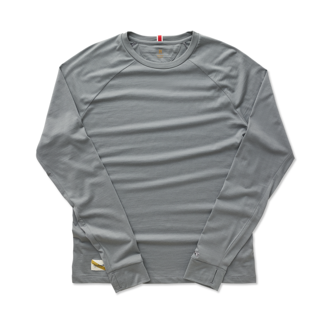 Tracksmith Mens Harrier Long Sleeve Tee - Sedona Sage - AW25