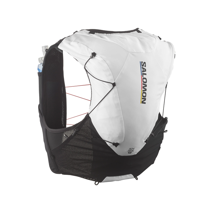 Salomon ADV Skin 12 Race Flag Unisex Vest with Flasks - White/Nautical Blue