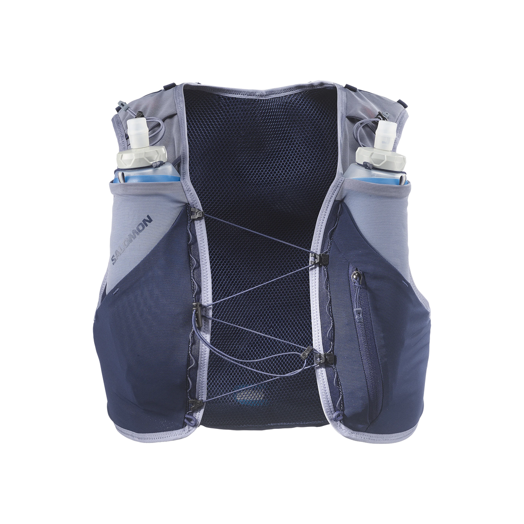 Salomon ADV Skin 5 Unisex Gradient Vest with Flasks - Maritime Blue/Grisaille