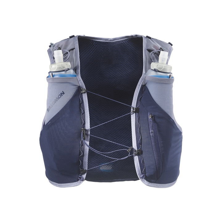 Salomon ADV Skin 5 Unisex Gradient Vest with Flasks - Maritime Blue/Grisaille