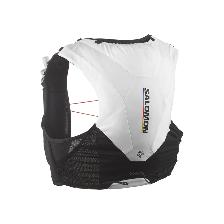Salomon ADV Skin 5 Race Flag Unisex Vest with Flasks - White/Nautical Blue