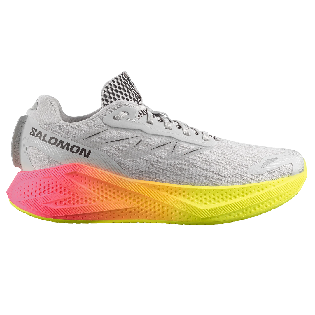 Salomon Mens Aero Glide 4 Gradient - Gray Violet/Safety Yellow - Neutral - AW26