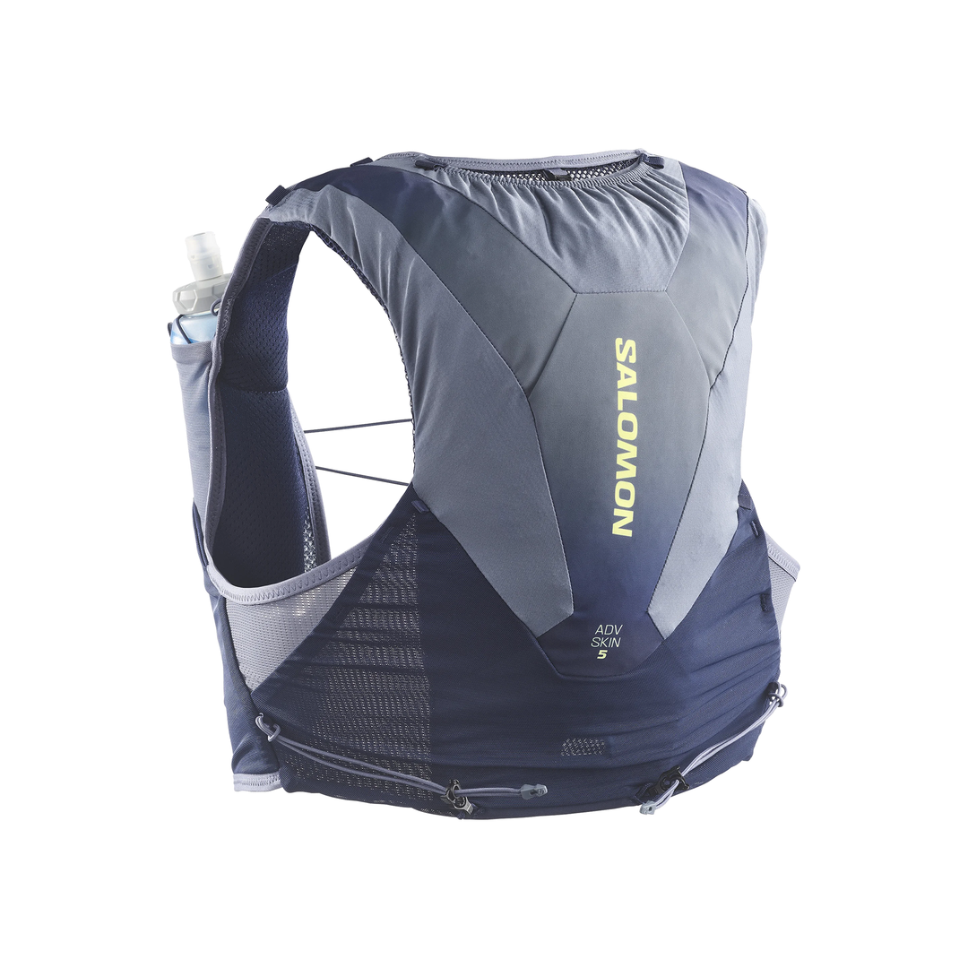 Salomon ADV Skin 5 Unisex Gradient Vest with Flasks - Maritime Blue/Grisaille