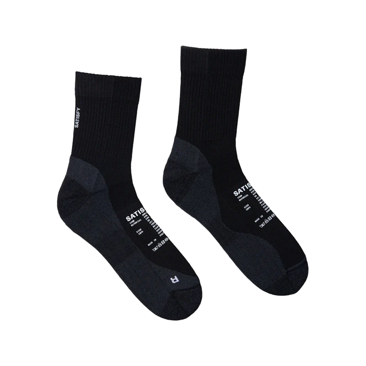 Chaussettes tube en nylon mérinos Satisfy - Noir - SS26