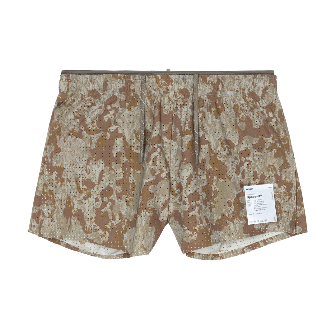 Satisfy Womens Space-O 2.5" Shorts - Camo - SS26