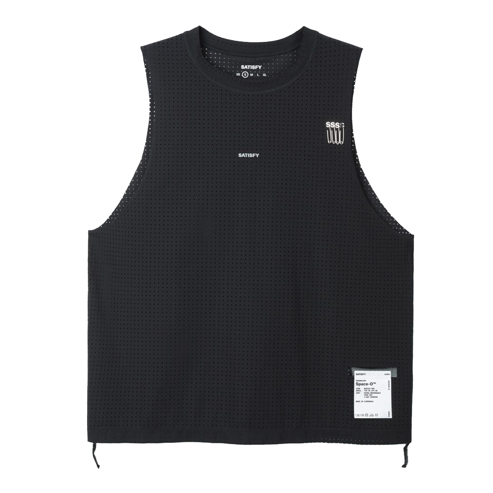 Satisfy Womens Space-O Muscle Tee - Black - SS26