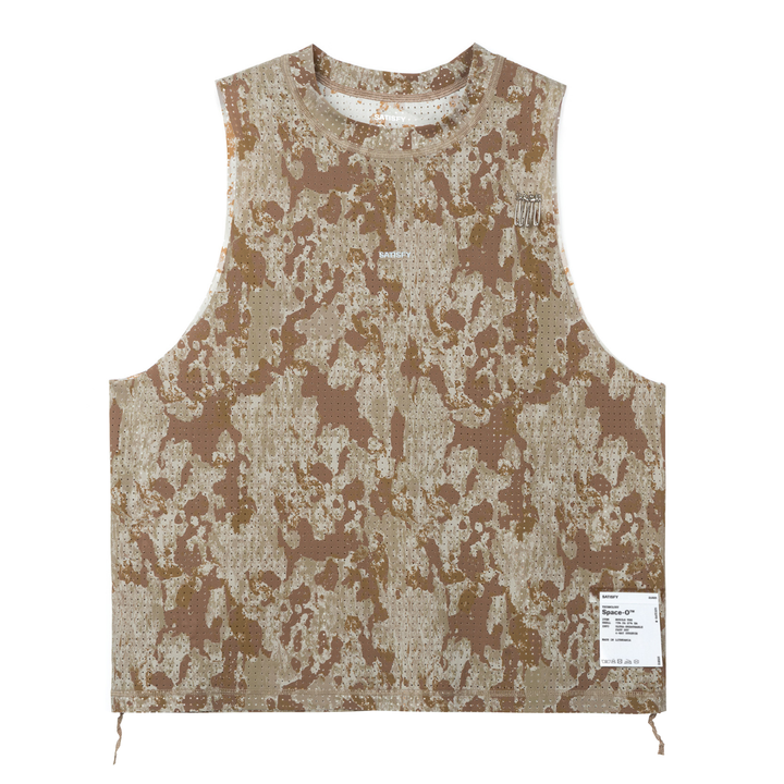 Satisfy Womens Space-O Muscle Tee - Camo - SS26