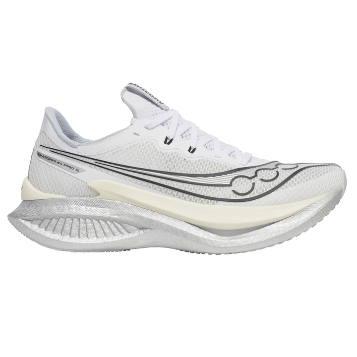 Saucony Hommes Endorphin Pro 5 - Blanc/Noir - Neutre - SS26