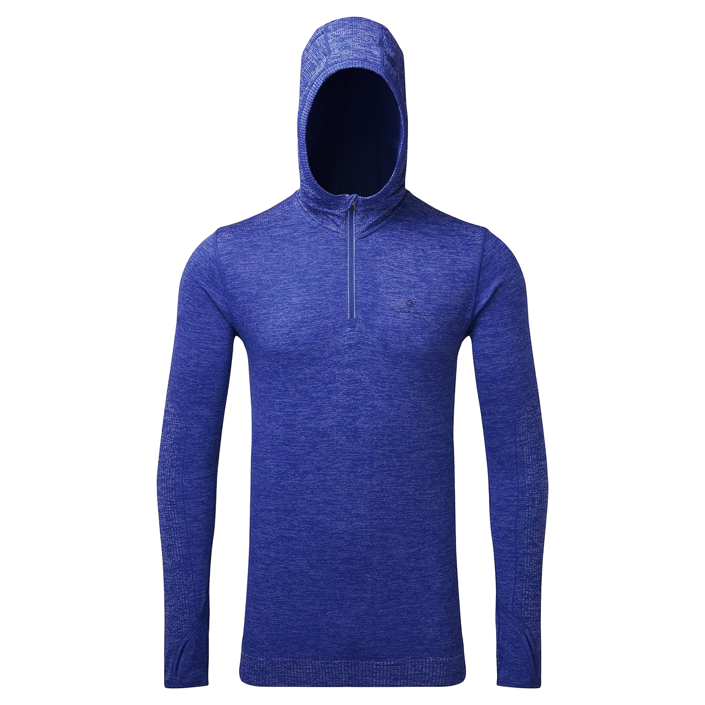 Ronhill Mens Life Seamless Hoodie - Cobalt Marl